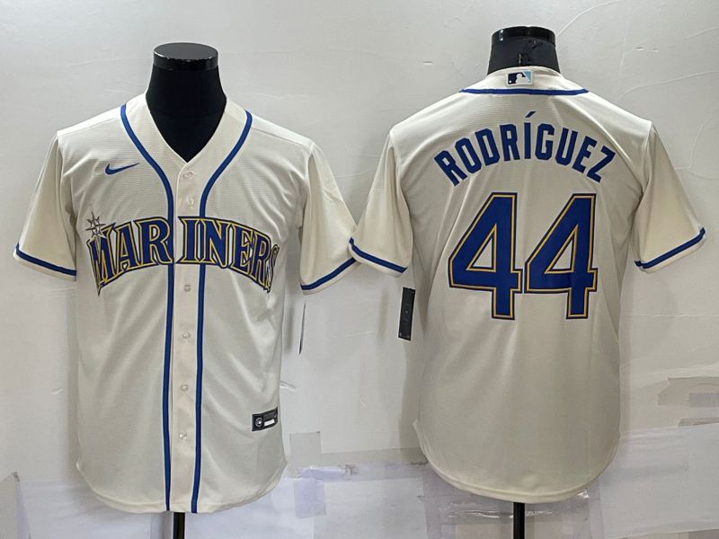 Men Seattle Mariners #44 Rodriguez Cream Game Nike 2022 MLB Jersey->atlanta braves->MLB Jersey